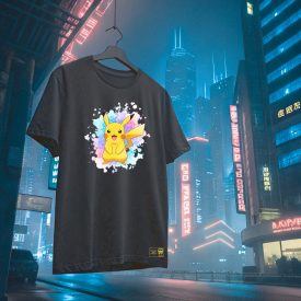 Pokémon! Pikachu WaterColor- Fekete